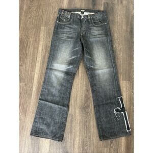 Manuel Jeans Big Cross Size 34 Italy Black Luxury Designer MINT Hipster